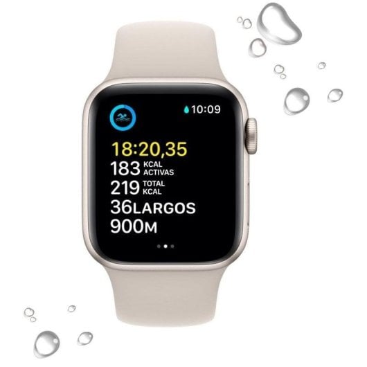 Apple Watch SE GPS 40mm Aluminio Starlight OLED Beige NFC Bluetooth Resistente all'Acqua