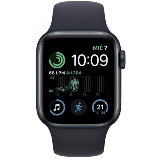 Apple Watch SE GPS 2ª Generación 40mm Aluminio Midnight con Correa Sport Negra