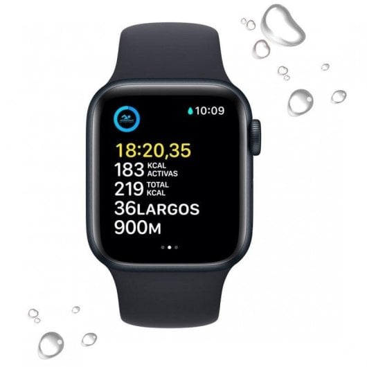 Apple Watch SE GPS 2ª Generación 40mm Aluminio Midnight con Correa Sport Negra