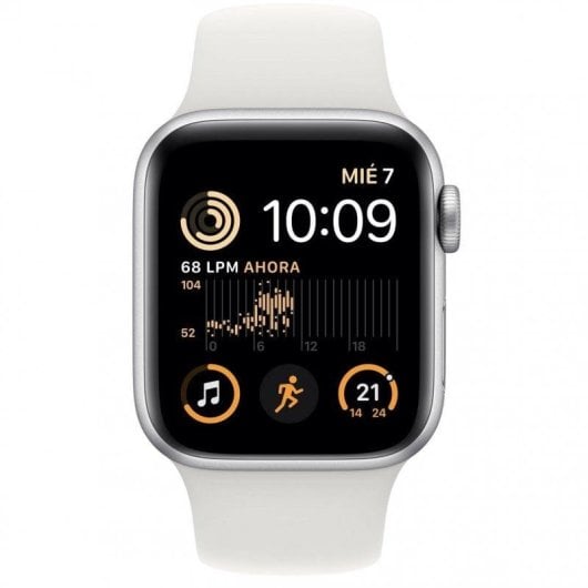 Apple Watch SE GPS 2ª Generación 40mm Aluminio Silver con Correa Sport Blanca