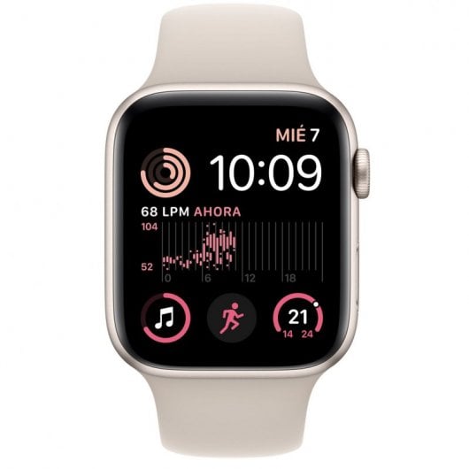 Apple Watch SE GPS 2ª Generación 44mm Aluminio Starlight  con Correa Sport Beige