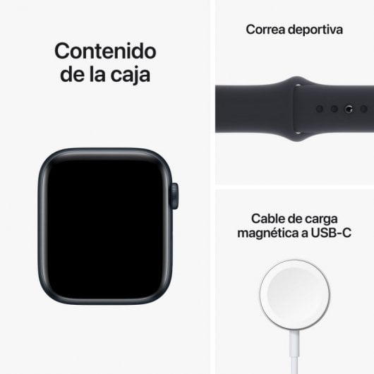 Apple Watch SE OLED 44 mm Noir GPS (satellite)