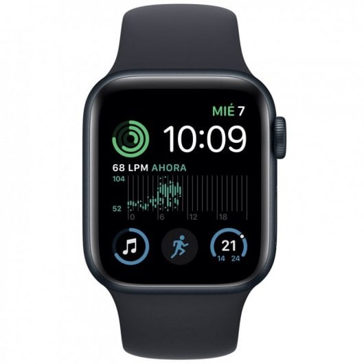 Apple Watch SE GPS + Cellular 40mm Cassa in Alluminio color Mezzanotte con Cinturino Sport Band Mezzanotte - Regular