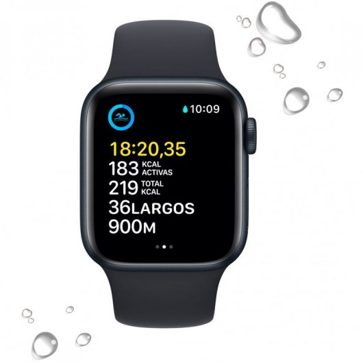 Apple Watch SE GPS + Cellular 40mm Cassa in Alluminio color Mezzanotte con Cinturino Sport Band Mezzanotte - Regular