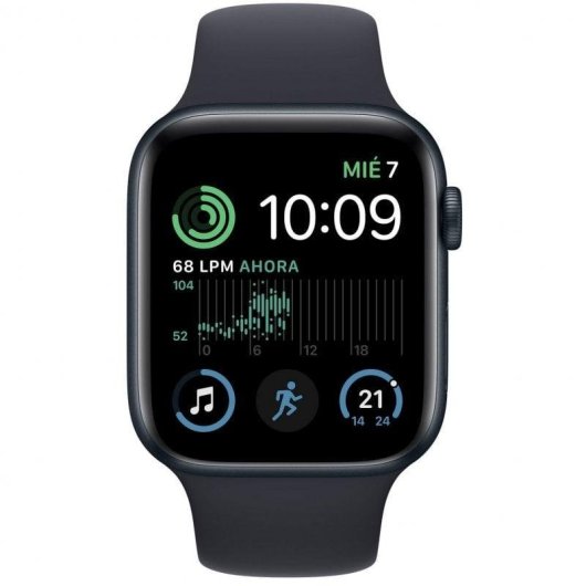 Apple Watch SE LTE 2ª Generación 44mm Aluminio Midnight con Correa Sport Negra