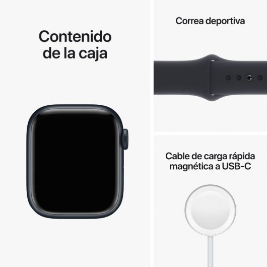 Apple Watch Series 8 GPS + Cellular 41mm Caja de Aluminio con Correa Deportiva Medianoche