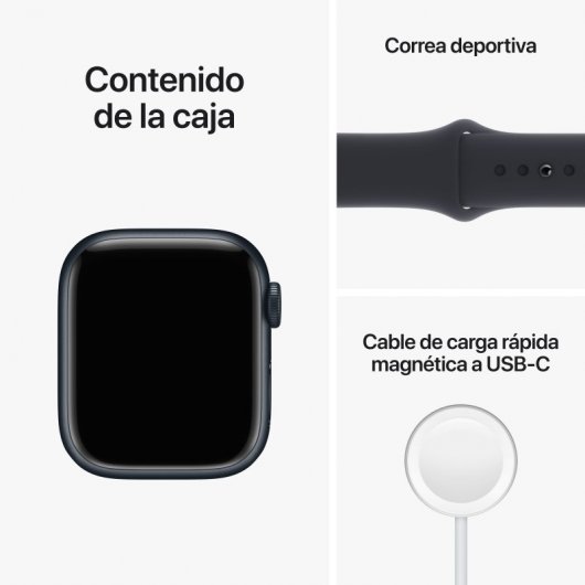 Apple Watch Series 8 GPS + Cellular 41mm Cassa in Alluminio color Mezzanotte con Cinturino Sport Band Mezzanotte - Regular