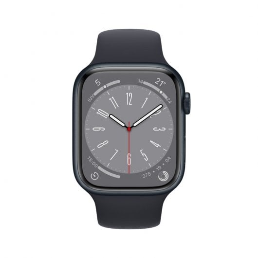 Apple Watch Series 8 GPS + Cellular 45mm Caja de Aluminio con Correa Deportiva Medianoche