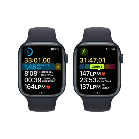 Apple Watch Series 8 GPS + Cellular 45mm Caja de Aluminio con Correa Deportiva Medianoche