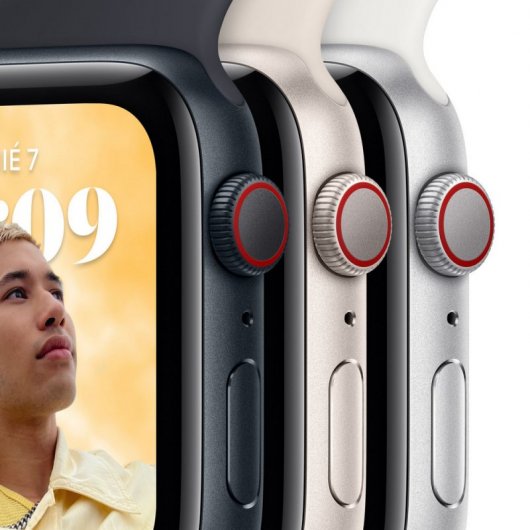 Apple Watch SE LTE 2ª Geração 44mm Alumínio Silver com Bracelete Sport Branca