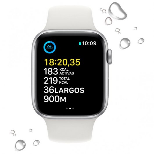 Apple Watch SE LTE 2ª Geração 44mm Alumínio Silver com Bracelete Sport Branca