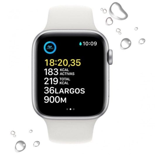 Apple Watch SE LTE 2ª Generación 44mm Aluminio Silver con Correa Sport Blanca