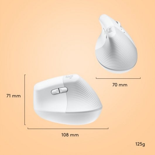 Logitech Lift for Mac mouse Mano destra RF senza fili + Bluetooth Ottico 4000 DPI