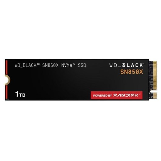 Disco Duro WD Black SN850X 1TB SSD M.2 7300MB/s PCIe 4.0 NVMe