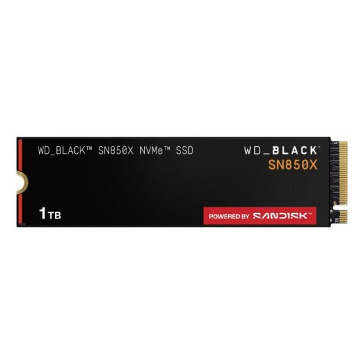 Disco Duro WD Black SN850X 1TB SSD M.2 7300MB/s PCIe 4.0 NVMe