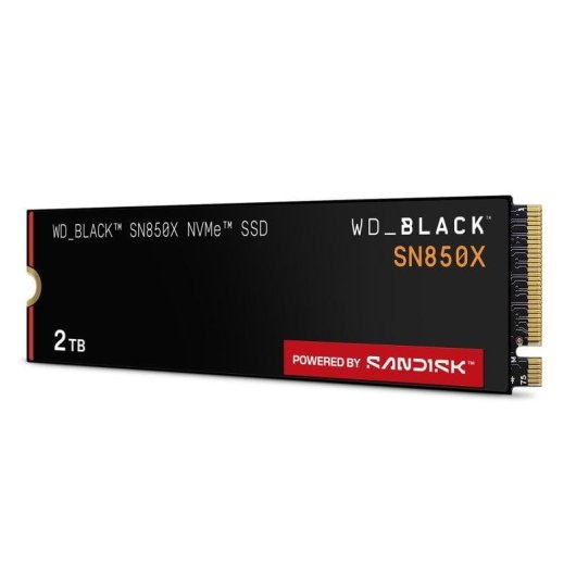 Disque SSD Sandisk WD Black SN850X 2TB NVMe PCIe 4.0 M.2 7300MB/s