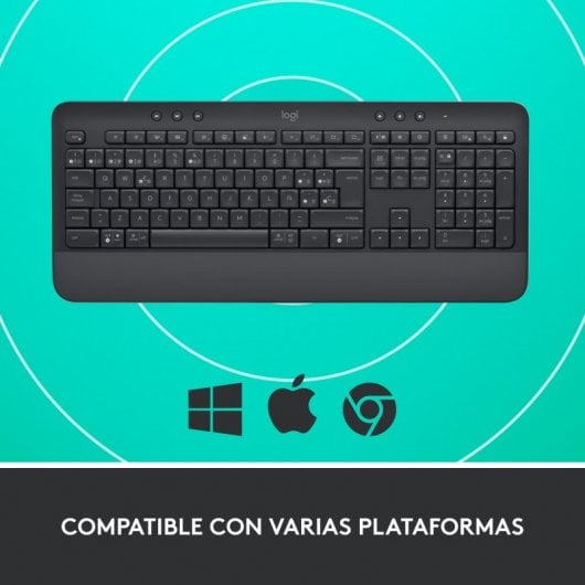 Logitech Signature K650 tastiera RF senza fili + Bluetooth QWERTY Spagnolo Grafite