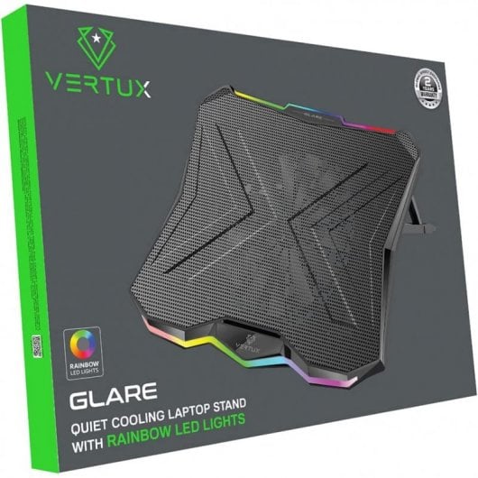 Base di raffreddamento Vertux Glare RGB per laptop fino a 17"
