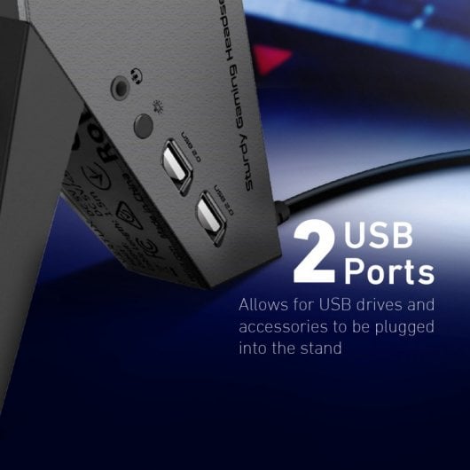 Vertux Zulu Soporte para Auriculares RGB 4 en 1