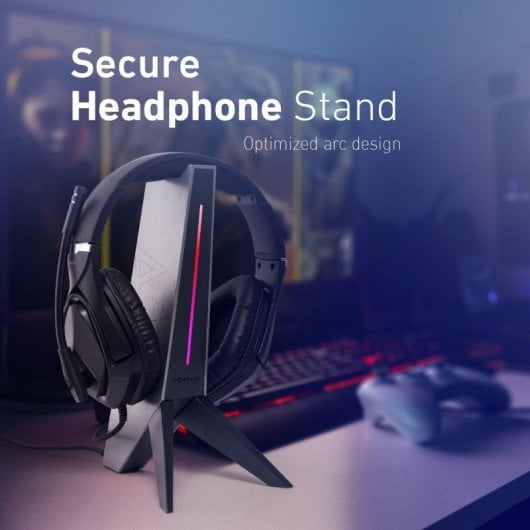 Vertux Zulu Soporte para Auriculares RGB 4 en 1