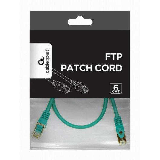 Netzwerkkabel RJ-45 Cat 6 UTP 50cm Grün Gembird