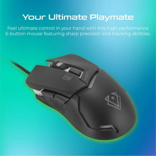 Mouse da gioco Vertux Dominator RGB 3200 DPI Grigio