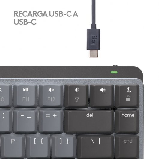 Logitech MX Mechanical Mini para Mac Teclado Mecánico Inalámbrico Gris Espacial (USA)