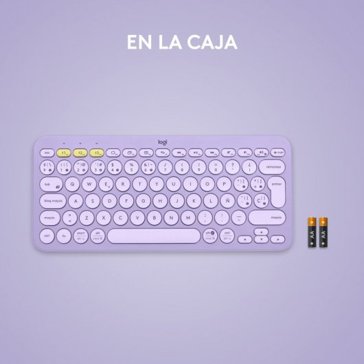 Logitech K380 Teclado Bluetooth Multi-Device Lavanda
