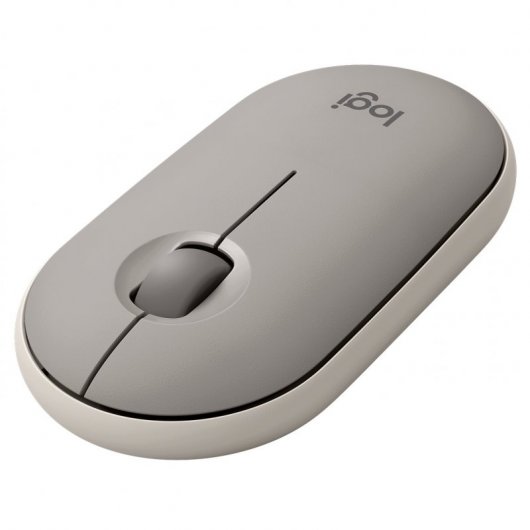 Logitech Pebble M350 Ratón Óptico Inalámbrico Marrón