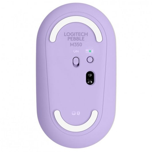 Logitech Pebble M350 Ratón Óptico Inalámbrico Lila