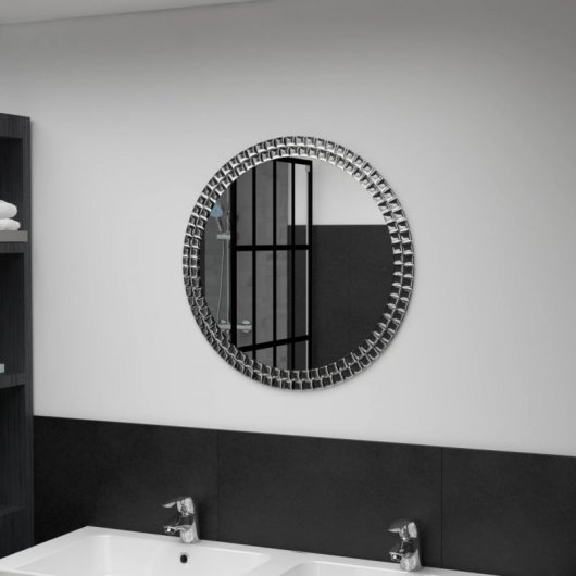 Vidaxl Espejo De Pared De Vidrio Templado 60 Cm