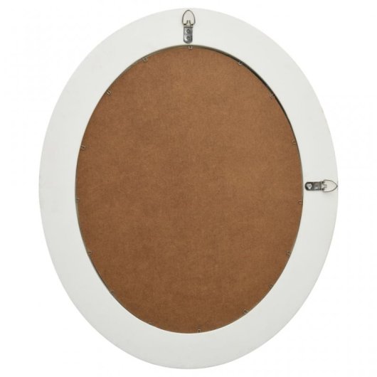 Vidaxl Espejo De Pared Estilo Barroco Blanco 50x60 Cm Blanco Blanco-50x60