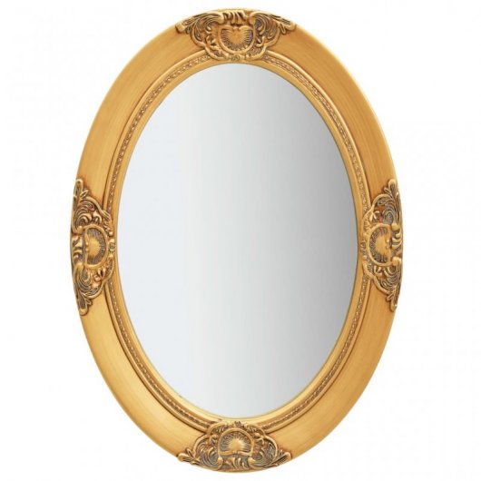 Vidaxl Espejo De Pared Estilo Barroco Dorado 50x70 Cm