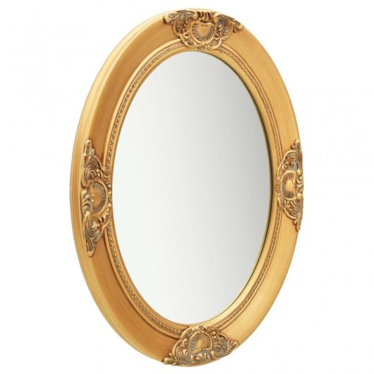 Vidaxl Espejo De Pared Estilo Barroco Dorado 50x70 Cm