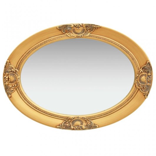 Vidaxl Espejo De Pared Estilo Barroco Dorado 50x70 Cm