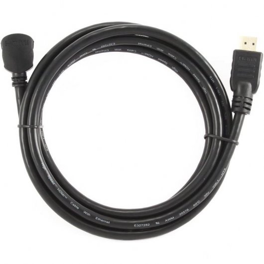Gembird Cable HDMI Acodado 2.0 Macho/Macho 3m Negro