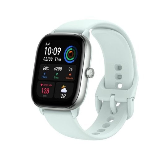Amazfit GTS 4 Mini Bluetooth GPS 42mm AMOLED Bleu Étanche 5ATM Pulsomètre SpO2 Sommeil