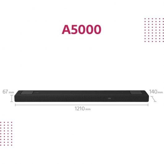 Barre de son Sony HT-A5000 5.1.2 avec technologie Dolby Atmos