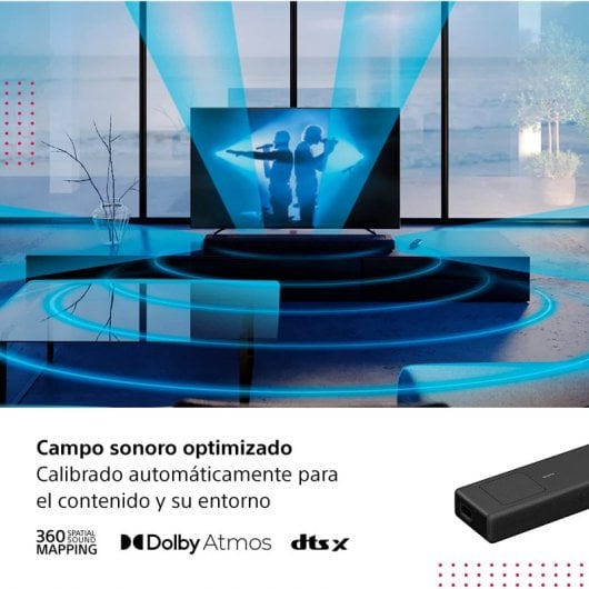 Sony HT-A5000 Barra de Sonido 5.1.2 con Tecnología Dolby Atmos