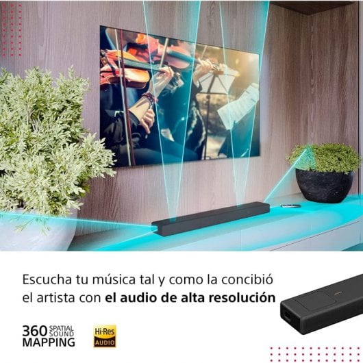 Sony HT-A5000 Barra de Sonido 5.1.2 con Tecnología Dolby Atmos