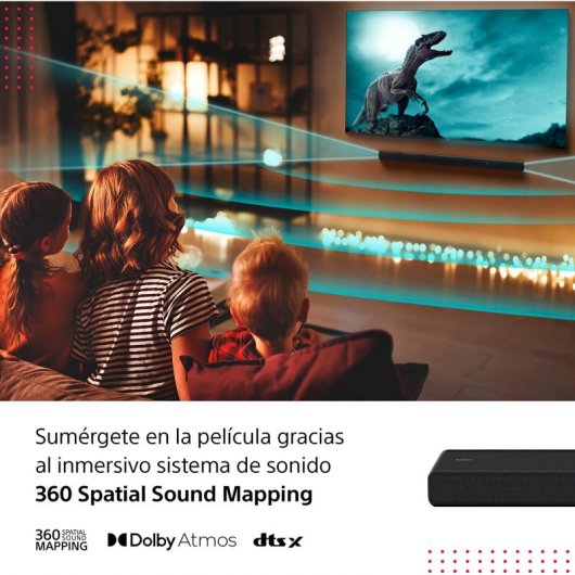 Sony HT-A3000 - soundbar TV bluetooth a 3.1. canali, Dolby Atmos® e doppio subwoofer integrato.