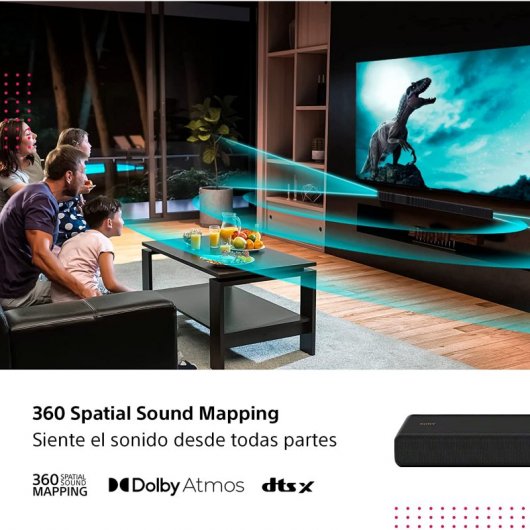 Sony HT-A3000 - soundbar TV bluetooth a 3.1. canali, Dolby Atmos® e doppio subwoofer integrato.