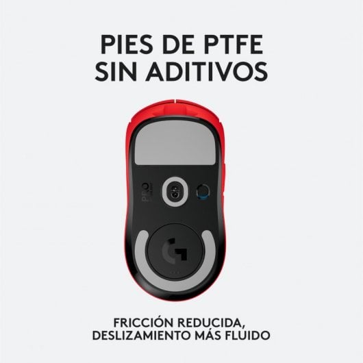 Logitech Pro X Superlight Ratón Gaming 25600DPI Rojo