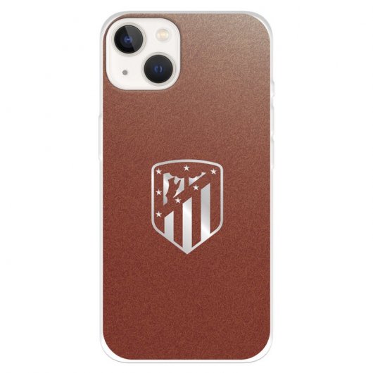 Cover Per IPhone 13 Mini - Atletico Madrid 'Coraje E Cuore' - Custodia Flessibile In TPU, Trasparente, Leggera, Stampa Originale Dalla Spagna
