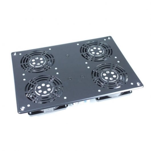 Kimex Top Cover 4 ventilateurs pour armoire rack 19" avec thermostat