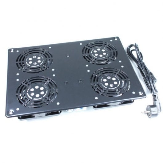 Kimex Top Cover 4 ventilateurs pour armoire rack 19" avec thermostat