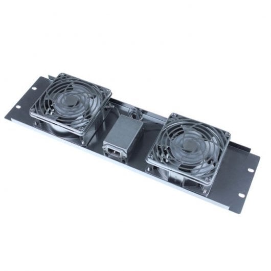 Kimex Kit de 2 Ventiladores para Armario Rack 19" 3U