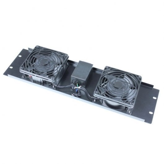 Kimex Kit de 2 Ventiladores para Armario Rack 19" 3U