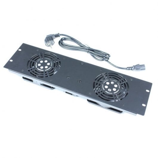Kimex Kit de 2 Ventiladores para Armario Rack 19" 3U