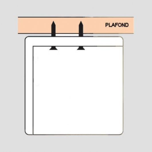 Kimex Tela de Projeção Manual 2.60x1.46m Formato 16:9